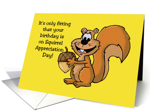 Birthday Card For Someone On January 21st Squirrel... (1521612)