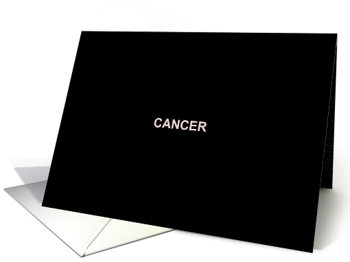 Encouragement Card For Someone Finding Out They Have Cancer card