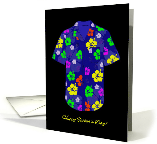 Father's Day Card for Dad With Colorful Hawaiian Shirt... (1525092)