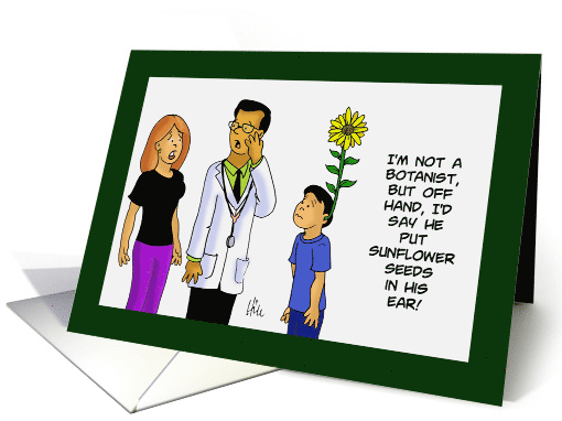 Mother's Day Card From Son Sunflower Seeds In His Ear card (1526624)