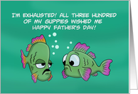 Humorous father’s Day Card With Cartoon Of Two Fish card