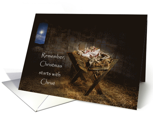 Remember, Christmas Starts With Christ. card (1530958)