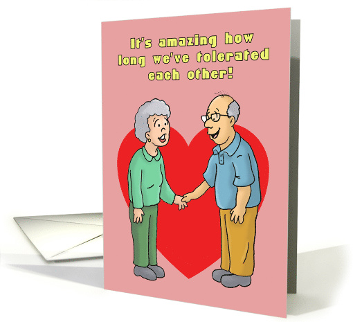 Anniversary Card For Wife Amazing How Long We've Tolerated card