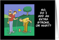 Birthday Card For A Golfer, Do I Add A Stroke, Or What card