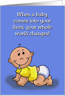 Congratulations On Birth Of Baby Boy Comes Into Your Lives card