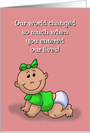 Birthday Card For A Daughter From Her Parents You Entered Our Lives card