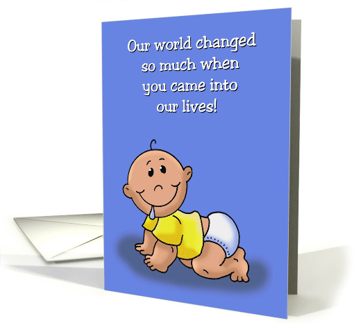 Birthday Card For A Son From His Parents You Entered Our Lives card