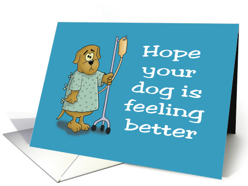 Get Well Card For Pet Dog Hope Your Cat Is Feeling Better card