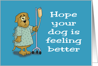 Get Well Card For Pet Dog Hope Your Cat Is Feeling Better card