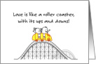 Love Is Like A Roller Coaster card