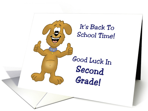 Back To School Card For Starting Second Grade card (1537726)