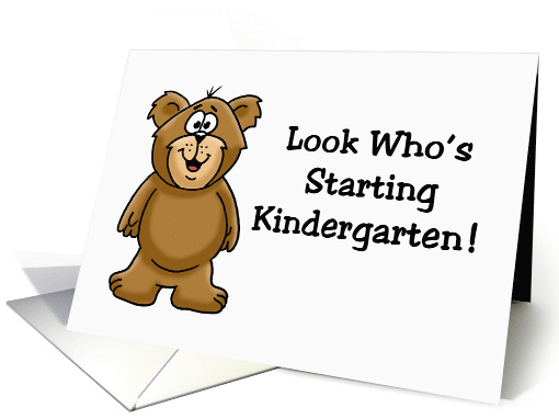 School Days Card Look Who's Starting Kindergarten card (1537844)