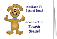 Back To School Card For Starting Fourth Grade card