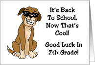 Back To School Card For Someone Going Into 7th Grade card