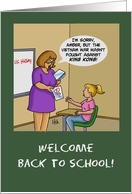 Back To School Card...