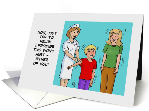 Humorous Acceptance To Nursing School Card With Nervous Mom card