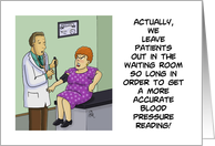 Humorous Acceptance To Medical School Card Waiting Room card