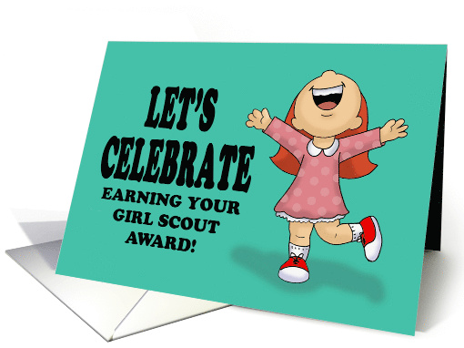 Congratulations On Earning Your Girl Scout Award card (1538574)