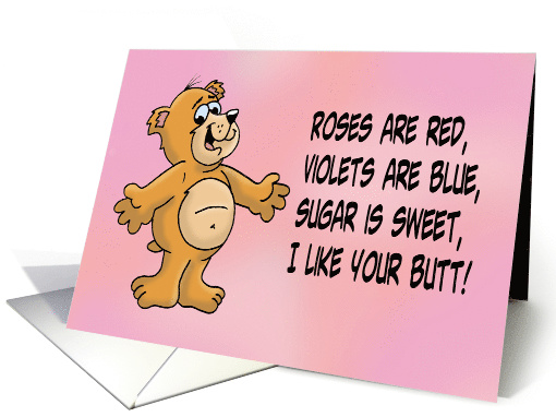 Humorous Valentine's Day Card With Roses Are Red Poem I... (1538894)