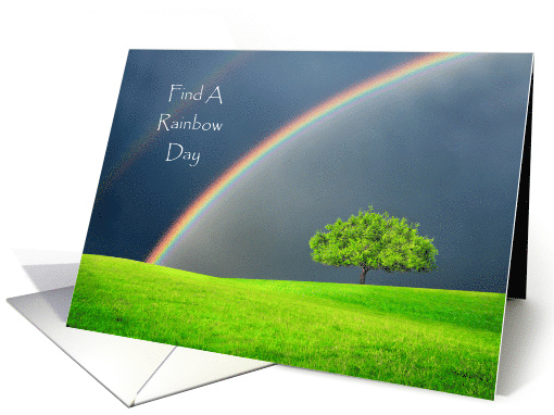 Find A Rainbow Day Card With Large Rainbow card (1540912)