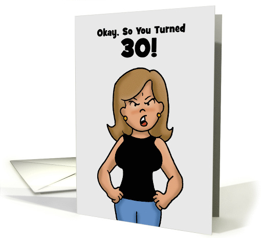 Birthday Card For Someone Turning 30 Suck It Up Buttercup! card