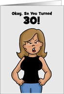 Birthday Card For Someone Turning 30 Suck It Up Buttercup! card