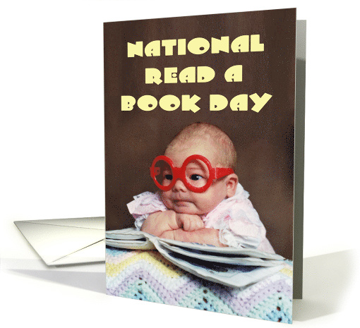 National Read A Book Day With A Picture Of A Baby With... (1543284)