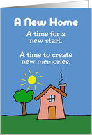 Congratulations On Getting Your New Home Create New Memories card