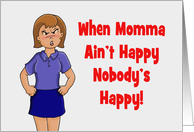 Grandma Birthday Card For A Friend When Momma Ain’t Happy card