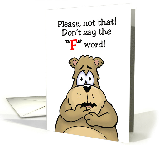 Humorous Fiftieth Birthday Card Don't Say The F Word card (1546848)