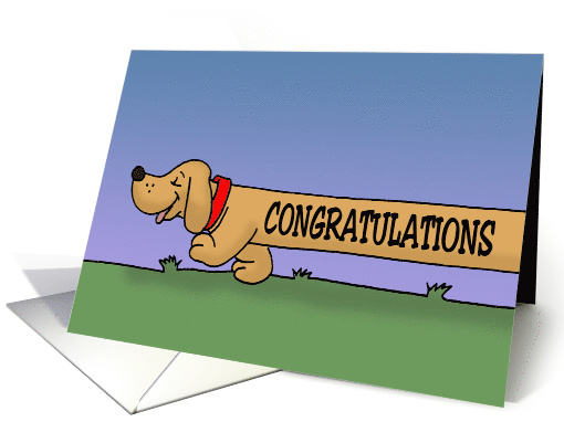 Cute Congratulations On Promotion Card With Long Cartoon... (1548300)