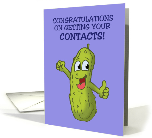 Congratulations On Getting Your Contacts With Cartoon... (1548872)