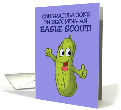 Congratulations On Becoming Eagle Scout With Cartoon... (1548894)