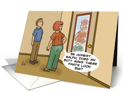 Anniversary Card For Son from Dad Cartoon Of Woman Asking... (1551234)