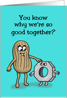 Anniversary Card For Spouse With Peanut And Nut Good Together card