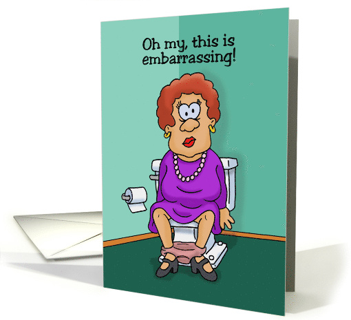 Funny Adult Belated Birthday Card Oh My This Is Embarrassing card