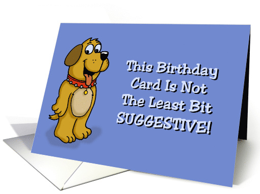 Adult Birthday Card This Card Is Not The Least Bit Suggestive card