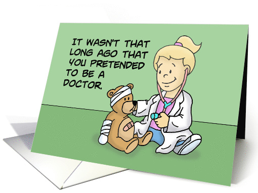 Doctors' Day Card For Future Doctor With Young Girl... (1556680)