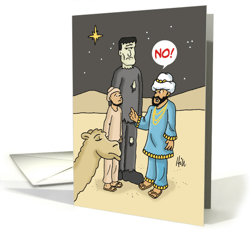 Christmas Card With Wise Man Telling Servant He Wanted... (1559170)
