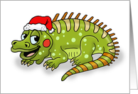 Iguana Wish You A Merry Christmas card