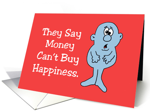 National Strawberry Ice Cream Day Card, Money Can't Buy Happiness card