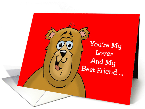 Adult Valentine Card With Cartoon Bear My Lover And Best... (1566340)