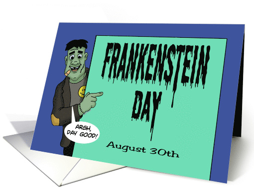 Frankenstein Day Card With Cartoon Monster card (1567462)