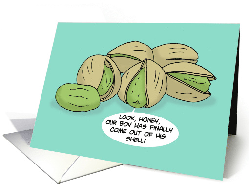 National Pistachio Day Card With Cartoon Pistachios Come... (1569064)