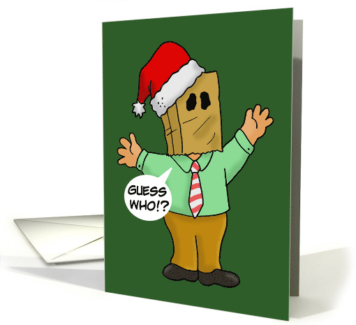 Christmas Card From A Secret Santa To Their Person Guess Who card