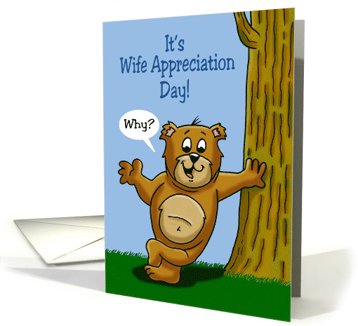Humorous Wife Appreciation Day Card Happy Wife Happy Life card