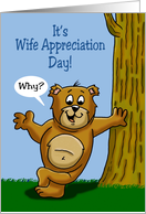 Humorous Wife Appreciation Day Card Happy Wife Happy Life card