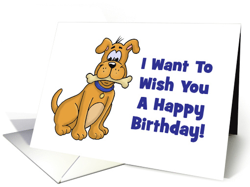 Humorous Birthday Card From The Dog Sorry About Poop In Kitchen card