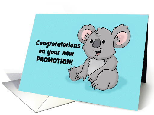 Cute Congratulations On Promotion Card With Koala Bear card (1571700)
