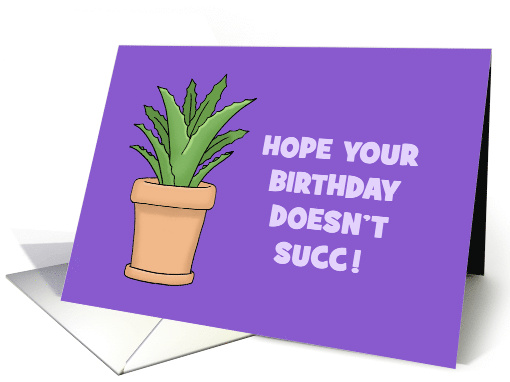 Birthday Card With Cactus (Succulent) Hope Your Birthday... (1572468)